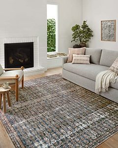 lot 22325 image: Amber Lewis x Loloi Billie Collection BIL-02 Ocean  Brick 23 x 39 Accent Rug