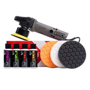 lot 22341 image: Chemical Guys BUF_503X TORQX Random Polisher Kit with Pads, Polishes & Compounds (9 Items)
