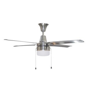 lot 22365 image: UB48BC4LE-Litex-URBANA - 48 Inch Single Light LED Ceiling Fan Brushed Chrome Finish with Brushed