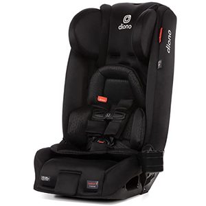 lot 22368 image: Diono Radian 3RXT, 4-in-1 Convertible Car Seat, Extended Rear and Forward Facing, Steel Core, 10 Years 1 Car Seat, Ultimate Safety and Protection, Slim Fit 3 Across, Black Jet