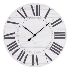 lot 22378 image: Aspire Home Accents 5865 Estelle 23 Diameter Wood Analog Clock