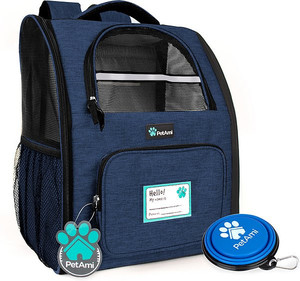lot 22387 image: PetAmi Deluxe Backpack Dog & Cat Carrier