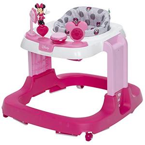 lot 22391 image: Disney Baby Ready, Set, Walk DX Developmental Walker, Minnie Grey Dots