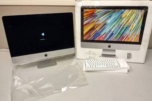 lot 1665 image: $$$ Apple - 21.5 iMac� with Retina 4K display (Latest Model) - Intel Core i3 (3.6GHz) - 8GB Memory - 1TB Hard Drive - Silver - Retail $1100