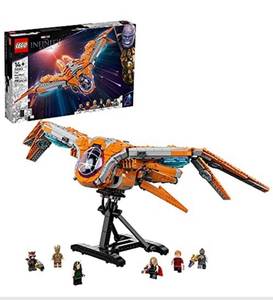 lot 1672 image: $ LEGO Marvel The Guardians Ship 76193 Space Battleship Building Kit 6 Minifigures Include Star-Lord and Thor New 2021 (1,901 Pieces) - Retail $150