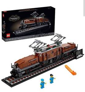 lot 1677 image: Lego Crocodile Locomotive 10277 Building Kit Home Kids Toy Model Assembly
