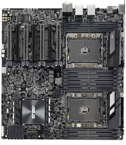 lot 1688 image: $$ ASUS WS C621E Sage Extreme Power Intel� Xeon� Processor Workstation Motherboard for Two-way XEON CPU performance, with U.2, M.2 connectors, dual Gb LAN, USB 3.1 Type-C & Type-A, 10 x SATA 6Gbs ports - Retail $660