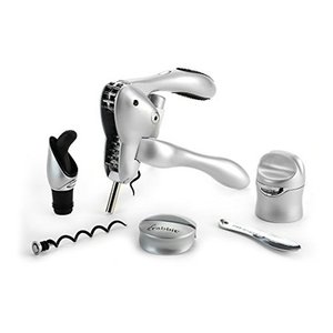 lot 1690 image: Rabbit 6-Piece Wine Tool Kit (Silver) -
