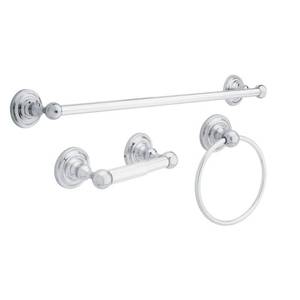 lot 4736 image: Delta 138284 Greenwich Collection 3 Piece Bath Kit Polished Chrome