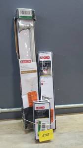 lot 4767 image: Lot of Delta Crestfield Towel Bars (24 & 18) & 1 Toilet Paper Holder
