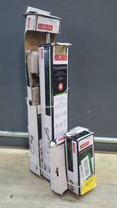 lot 4771 image: Lot of Delta Foundations Bathware - 2 18 Towel Bars, Towel Ring, & Toilet Paper Holder