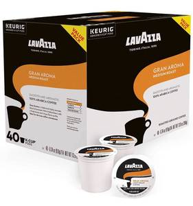lot 12497 image: Lavazza 40ct Medium Roast 100% Arabica Beans Gluten-free Sugar Gluten-free