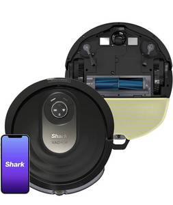 lot 11600 image: $$ Shark AV2001WD AI VACMOP 2-in-1 Robot Vacuum and Mop with Self-Cleaning Brushroll, LIDAR Navigation, Home Mapping, Perfect for Pet Hair, Works with Alexa, Wi-Fi BlackBrass - Retail $389