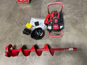 lot 11613 image: $$ Eskimo Quantum 43cc Power Ice Auger Series, 8 Inch