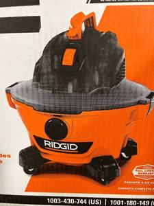 lot 11618 image: Ridged HD0600 6 Gallon 3.5 Peak HP WetDry Vac