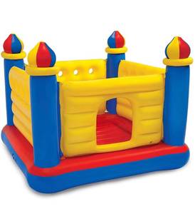 lot 11620 image: Intex Jump O Lene Castle Inflatable Bouncer, for Ages 3-6