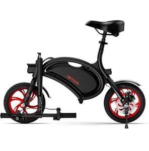 lot 11626 image: Jetson Bolt Adult Folding Electric Ride On  Foot Pegs  Easy-Folding  Built-In Carrying Handle  Lightweight Frame  LED Headlight  Twist Throttle  Cruise Control  Rechargeable Battery Parts or Repair