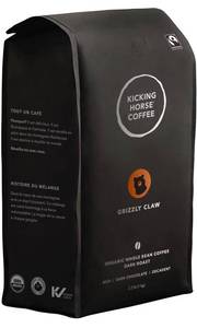 lot 12511 image: Kicking Horse Coffee, Grizzly Claw, Dark Roast, Whole Bean - Certified Organic, Fairtrade, Kosher Coffee, 2.2 Lb