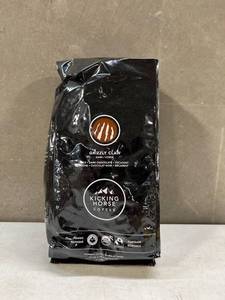 lot 12515 image: Kicking Horse Coffee, Grizzly Claw, Dark Roast, Whole Bean, 2.2 Pound - Certified Organic, Fairtrade, Kosher Coffee, 35.2 Ounce