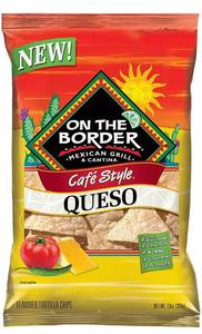lot 12526 image: On The Border Caf Style Queso Tortilla Chips, 13 Ounce (Pack of 3)