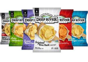 lot 12528 image: Deep River Snacks Kettle Potato Chips, Variety Pack, 2 Ounce (Pack of 24