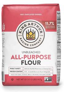 lot 12532 image: King Arthur, All Purpose Unbleached Flour, Non-GMO Project Verified, Certified Kosher, No Preservatives, 2 Pounds (Pack of 12)
