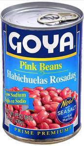 lot 12553 image: Goya Foods Low Sodium Pink Beans, 15.5 Ounce (Pack of 24)