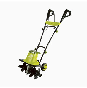 lot 16688 image: Sun Joe TJ603E 16-Inch 12-Amp Electric Tiller and Cultivator , Green