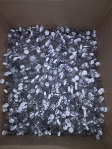 lot 16689 image: HUGE LOT- 100s of Glass  Mini Clear Containers -2 12 x 1