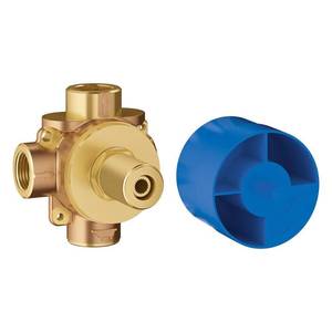 lot 16704 image: Grohe 29901000 2-Way Concetto Shower Rough-In Valve, Brushed Nickel