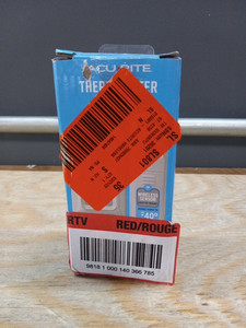 lot 16724 image: AcuRite Outdoor Thermometer Wireless Thermometer with Clock 00826HD