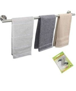 lot 100600 image: TocTen Bath Towel Bar - Thicken SUS304 Stainless Steel Bathroom Towel Holder, Towel Rod for Bathroom Heavy Duty Wall Mounted Towel Rack Hanger (30IN, Brushed)