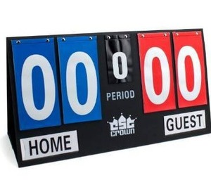 lot 100605 image: Crown Sporting Goods Deluxe Portable Scoreboard, Large