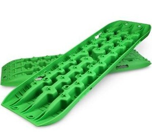 lot 100644 image: X-BULL New Recovery Traction Tracks Sand Mud Snow Track Tire Ladder 4WD (Green,3gen)