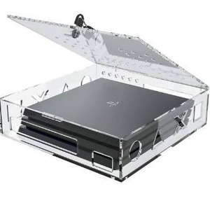 lot 100649 image: Skywin Acrylic Lock Box for PS4 Game Console - Secure and Protect Public Gaming Consoles - Compatible with Playstation, PS4 Slim, PS4 Pro
