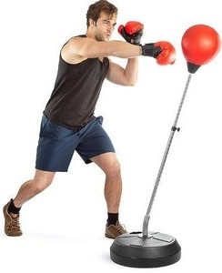 lot 100674 image: Punching Bag with Stand, boxing bag for Teens & Adults, Height Adjustable - Freestanding Punching Ball Boxing Speed Bag - Great for MMA Training, Boxing Equipment, Workout Equipment, Stress Relief & Fitness