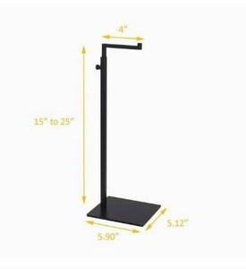lot 100686 image: Elitnus Black Bag Handbag Display Stand - Retail Countertop Adjustable Height Purse Display Stand Rack - Metal Purse Display Holder for Trade Show