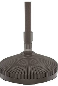 lot 100695 image: BLUU 80 Lbs Weighted Patio Umbrella Base Heavy Duty HDPE Recyclable Plastic Round Base Free Standing Water & Sand Filled Weight Base for Maple Market Umbrella