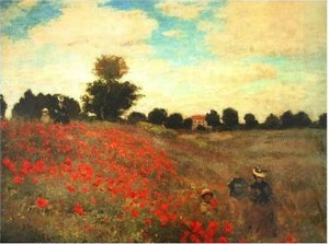 lot 100697 image: Oriental Furniture Poppies Canvas Wall Art