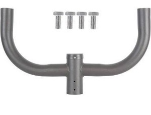 lot 100729 image: 180 Degree Double L Bullhorn Bracket for 2 Lights, Outdoor Light Mounting Bracket With Round Pole,Double L Bracket Tenons in 2 38 Inch Slip Fitter Light, For LED Shoebox Light And Parking Lot Light