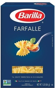 lot 100738 image: Barilla Farfalle Pasta, 16 oz. Box (Pack of 11) - Non-GMO Pasta Made with Durum Wheat Semolina - Italys #1 Pasta Brand - Kosher Certified Pasta