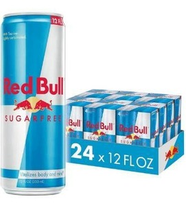 lot 100747 image: Red Bull Energy Drink, Sugar Free, 12 Fl Oz (24 Pack)