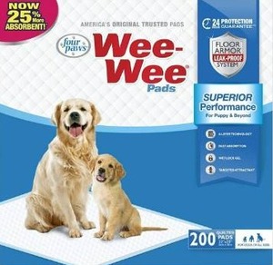 lot 100748 image: WEE-WEE PADS, 200 Count, 200 CT