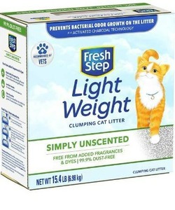 lot 100750 image: Fresh Step Lightweight Clumping Cat Litter - 15.4lb