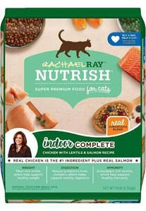 lot 100763 image: Rachael Ray Nutrish Super Premium Dry Cat Food, SuperFood Blends