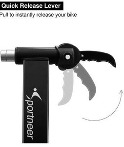 lot 100787 image: Bike Trainer Stand Indoor Cycling - Sportneer Magnetic Bicycle Exercise Stand with Noise Reduction Wheel for Road Bike