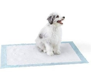 lot 100788 image: Amazon Basics Dog and Puppy Pads, Leak-proof 5-Layer Pee Pads with Quick-dry Surface for Potty Training