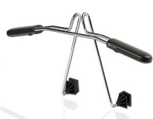 lot 100794 image: Zento Deals Chrome Car Seat Coat Rack Hanger - 11in to fit onto most headrests