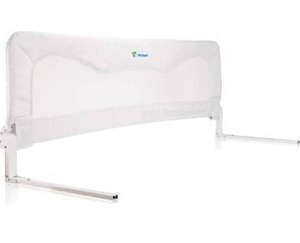 lot 100805 image: Bed Rail for Toddlers & Infants �� Kids Bed Safety Guard rail ��Toddler Bed Rails for Twin, Full Size, Queen &King Mattress �� baby bed rail For children �� Extra Long Crib rail Guard -White (59L19.5H in)