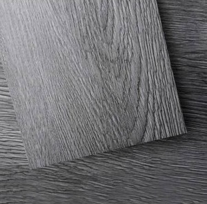 lot 100817 image: Art3d Peel and Stick Floor Tile Vinyl Wood Plank 18 Sq.Ft, Deep Gray, Rigid Surface Hard Core Easy DIY Self-Adhesive Flooring